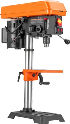 Obrázok produktu pre SucceBuy 254 mm stolová vŕtačka, 6,2 A indukčný motor, stolová vŕtačka s nastaviteľnými otáčkami 510 / 780 / 1300 / 1820 / 2430 ot/min