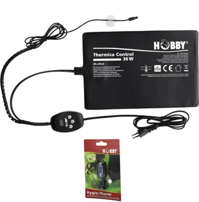 Produktbild von Hobby Thermica Control 36 W inkl. Hygro-Therm - Heizmatte + Hygrometer / Thermometer