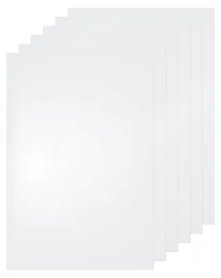 6 transparente PVC-Platten 30x21x2 cm, flexibel, mit Schutzfolie