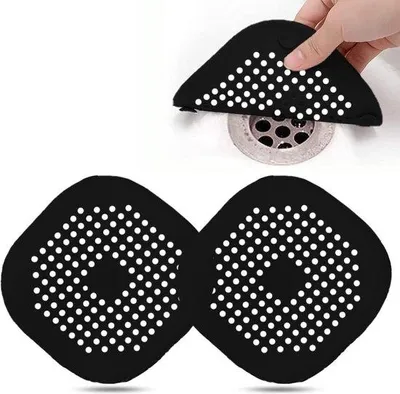 Immagine prodotto di Filtro di scarico in silicone per cucina e bagno, set da 2 pezzi, nero