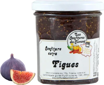 Produktbild von Les Confitures du Climont Feigen Konfitüre Extra 220g – Handwerklich hergestellt
