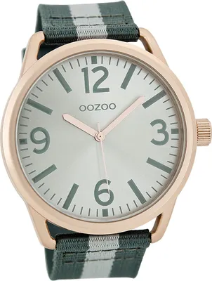 Produktbild von Oozoo Leder Herren Uhr matt Analog Quarzuhr Armband grün Timepieces D2UOC7052A