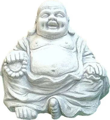 Produktbild von Schöner Buddha aus Steinguss perfekt für den Garten die Terrasse oder den Vorgarten ist Frostfest Witterungsbeständig und Neu 45cm H, PO-821