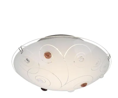 Produktbild von LED Deckenleuchte, Chrom, Glas satiniert, CCT, 41,5 cm