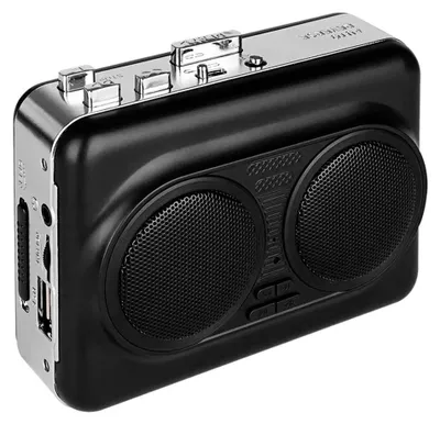 Produktbild von Tragbarer Kassettenspieler mit Stereo Lautsprechern, USB Kassette zu MP3 Konverter, Auto Reverse & 3,5mm AUX