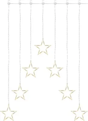 Immagine prodotto di Ciondolo natalizio EMOS LED - 7 stelle, 67x125 cm, interno, bianco caldo