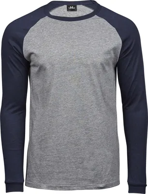 Image de Tee Jay - T-shirt pour Homme - Baseball BC5218 (3XL) (Gris)
