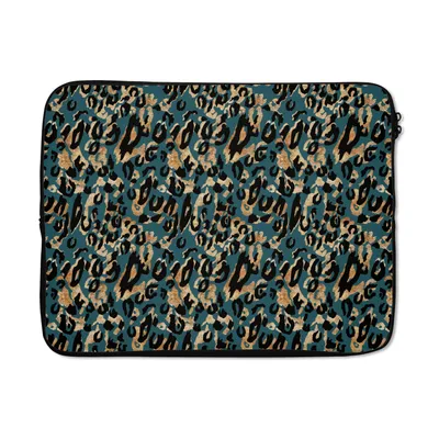 Produktbild von MuchoWow® Laptop Hülle 15 Zoll Panther - Luxus - Muster Laptoptasche - Laptoptasche - Sleeve - Rundum-Schutz