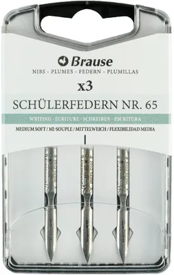 Produktbild von Schülerfedern Metall mittelweich 15 Stück Brause