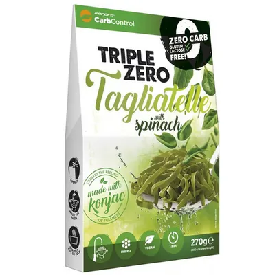 Produktbild von Triple Zero Konjak Tagliatelle mit Spinat 270g / vegan / glutenfrei / keto