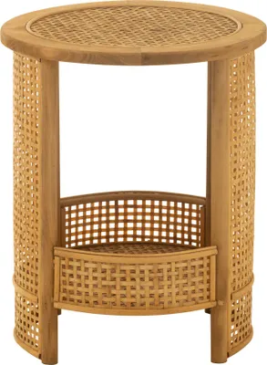 Produktbild von Couchtisch aus Rattan mit zwei Ablageflächen