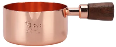 Produktbild von Soßenpfanne mit Holzgriff, Roségold-Edelstahltopf zum Kochen von Küchenutensilien, 1/3 Tasse