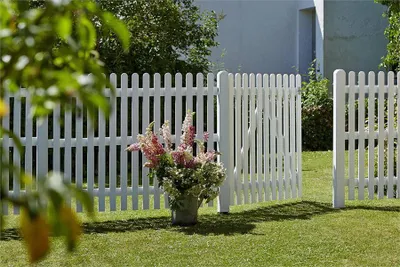 Produktbild von Plus Vorgartenzaun Retro 150 x 120 cm weiß