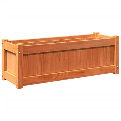 Immagine prodotto di vidaXL Fioriera marrone cera 90x31x31 cm in legno di pino massiccio