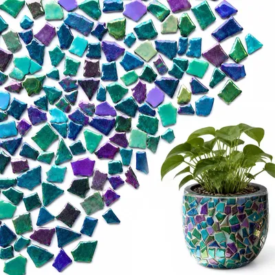 Produktbild von Keramische Mosaikfliesen (500g, bunte Mischung)