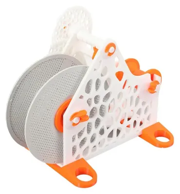 Obrázek produktu pro 3D tiskárna - Cívka na navíjení filamentu - Univerzální pro cívky o hmotnosti 1 kg - Ruční ovládání - Plast - 27x21x19 cm - Oranžová/Bílá