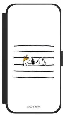 Produktbild von NIVOCASE Klapphülle für Apple iPhone 13 Pro Max  Handyhülle aus Kunst Leder NIVOflip schwarz Hund Peanuts Snoopy