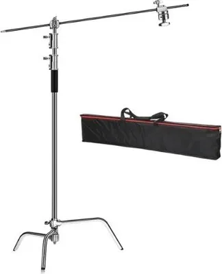 Image de C Stand, réglable en hauteur, support stable, 2.6m avec sac