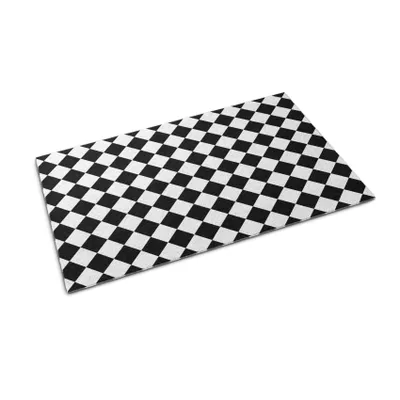Obrázek produktu pro Rohožka před dveře - Podložka na zachytávání nečistot- Protiskluzová vnitřní venkovní rohožka - 60x40 cm - Vzor čtverce