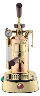 Produktbild von la Pavoni LPLPRG01EU, Espressomaschine, 1,6 l, 950 W, Schwarz, Kupfer, Gold