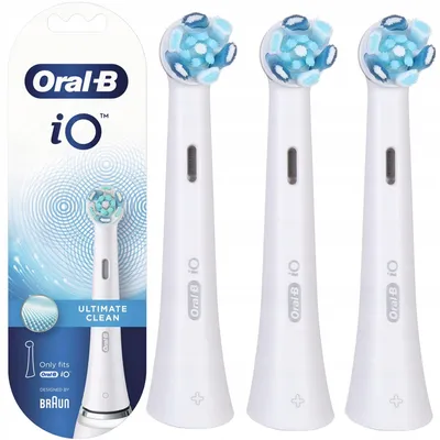 Produktbild von Oral-B iO Ultimate Clean Weiß Aufsteckbürsten 3 Stück