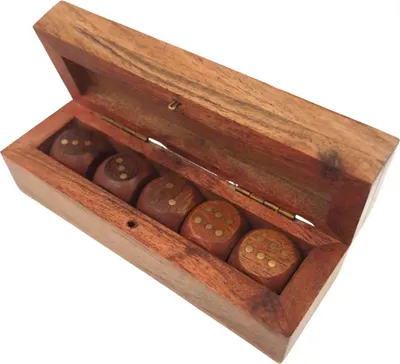 Immagine prodotto di Dadi in scatola di legno lunga - DNU-006