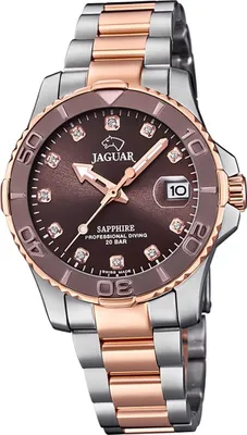 Obrázok produktu pre Jaguar z nehrdzavejúcej ocele Dámske analógové hodinky Módne strieborné ružové zlato Cosmopolitan D2UJ871/2