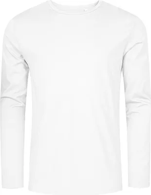 Immagine prodotto di X.O by Promodoro 1465 | Maglietta uomo girocollo manica lunga, cotone pettinato - Colore: Bianco - Taglia: L