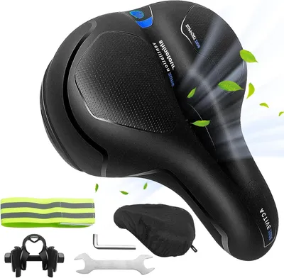 Productafbeelding van Ergonomisch Fietszadel met Geheugenschuim - Comfortabel en Ademend voor Stads- en Mountainbikes