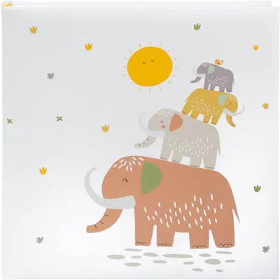 Produktbild von Kinder-Fotoalbum Elephant Tower Kunstdruckpapier 30x31 cm Goldbuch