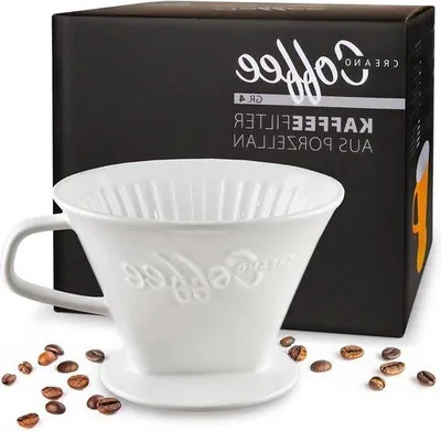 Produktbild von Porzellan Kaffeefilter Gr. 4 weiß