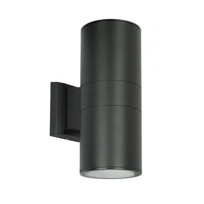 Immagine prodotto di Apparecchio di illuminazione da parete esterno, orientabile verso l'alto e verso il basso, diametro 11 cm, 2 attacchi E27, colore nero, grado di protezione IP54, modello SU-MA 7001 BL