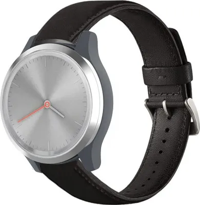 Produktbild von Strap-it Garmin Vivomove 3s Armband Leder - 39mm - Schwarz