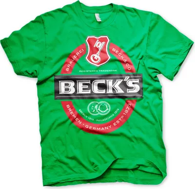 Immagine prodotto di Maglietta Beck's Label Logo - X-Large - Verde