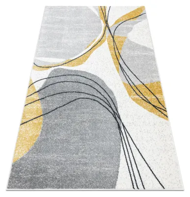 Image de Tapis FUSION 5868 blanc / jaune - Lignes, moderne, abstrait jaune 120x170 cm