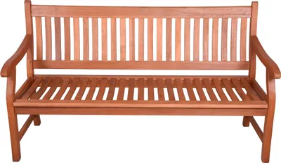 Produktbild von Gartenbank MALMO 3-Sitzer - 158cm Breit, Eukalyptus, Natur | Terrassenbank Wetterfest Sitzbank Outdoor Bank