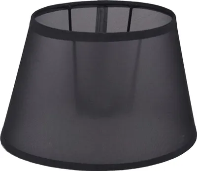 Produktbild von Lampenschirm für Tischleuchte in Oval Transparent Schwarz  TL 24-16-16