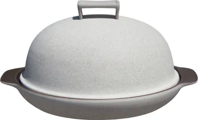 Produktbild von Wald - Brotkocher, Brotkasten aus Keramik, Backton, Farbe Grau, Durchmesser 33 cm, Ø cm 28,5 x 33 x 16,5