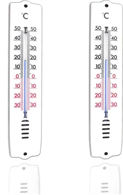 Produktbild von 2 Wandthermometer Innen Außen Thermometer Garten Gartenthermometer