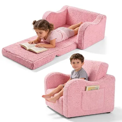 Immagine prodotto di Divano pieghevole 2-in-1 per bambini, con rivestimento lavabile