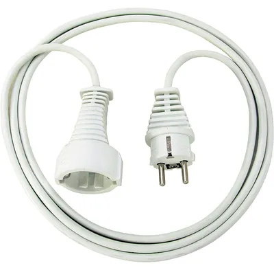 Produktbild von Brennenstuhl Qualitäts-Kunststoff-Verlängerungskabel 2m weiß H05VV-F 3G1,5, 1168120015