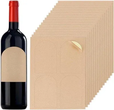 Produktbild von Schreibbare Wassertaugliche Etiketten für Weinflaschen - 10,8 x 7,5 cm - 80 Stück
