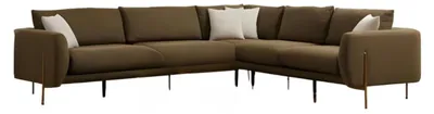 Zdjęcie produktu dla Ciemnozielony narożnik Nowoczesna sofa tapicerowana Szlachetna kanapa do salonu L-From