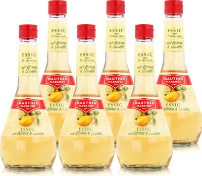 Produktbild von Mautner Essig mit Zitrone & Limette 0,5L - Essig aus Österreich (6er Pack)