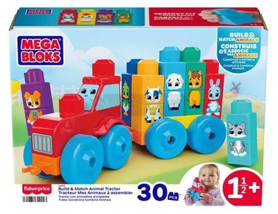 Zdjęcie produktu dla MEGA BLOKS JKG33, Klocki do budowania, 1,5 lat(a), Plastik, 30 szt., 555,7 g