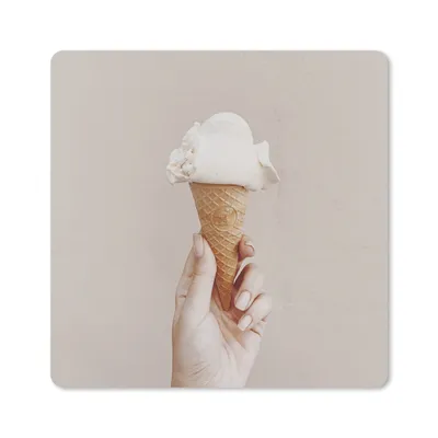 Produktbild von MuchoWow® Mauspad Mousepad Sommer - Eiscreme - Braun 30x30 cm - Mousepads - Maus Mat - Pad - Mausunterlage - Gaming