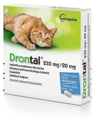 Immagine prodotto di Vetoquinol drontal compresse sverminanti gatto 2 pz