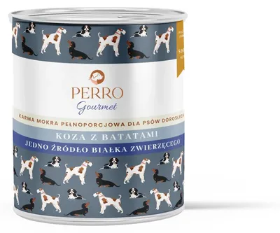 Obrázok produktu pre PERRO Gourmet mokré krmivo pre psov Koza so sladkými zemiakmi 6 x 800 g