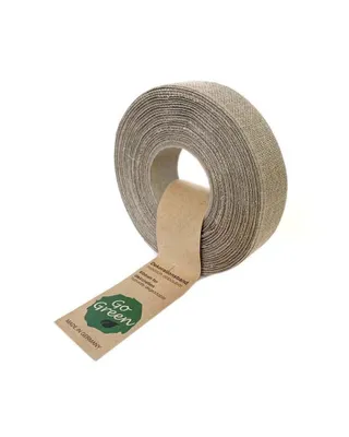 Produktbild von Dekoband Natur Beige Leinenband 25mm 20m Geschenkband Schleifenband