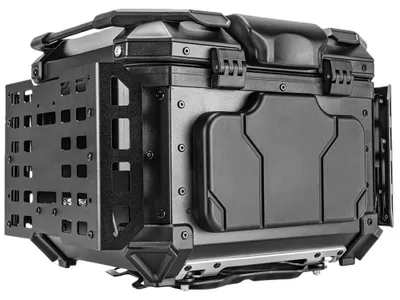 Obrázok produktu pre 55 l hliníkový vodotesný uzamykateľný univerzálny kufor na motorku sPolyuretánpodšívkou, skladacími ochrannými panelmi